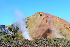 Steam Prints: Rhyolite mountains and geotermal vents