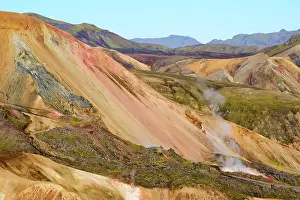 Steam Prints: Rhyolite mountains and geothermal vents
