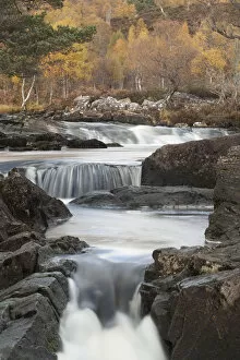 Images Dated 22nd January 2013: River Affric flowing through a rocky gorge, Glen Affric National Nature Reserve, Scotland