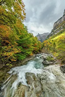 River Arazas, Valle de Ordesa, Ordesa National Park, Spain. October 2019