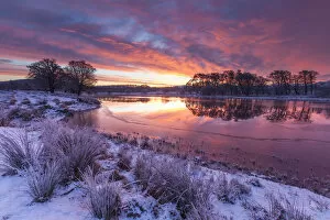 2019 August Highlights Collection: River Spey on winters dawn, Cairngorms National Park, Scotland, UK. January