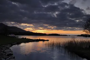 Ross Bay at sunset, Ross Island, Killarney National Park, County Kerry, Republic of Ireland