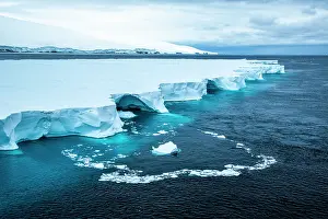 Polar Prints: Ross Ice Shelf, Cape Crozier, Ross Island, Ross Sea, Antarctica. February, 2023