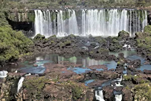 Waterfalls Collection: Salto Rivadavia, Iguazu falls, Brazil / Argentina. September 2010