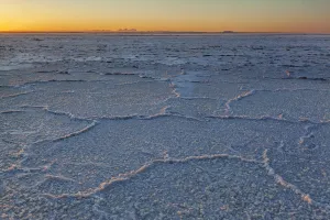 Saltpan, San Ignacio Lagoon, El Vizcaino Biosphere Reserve, Baja California, Mexico