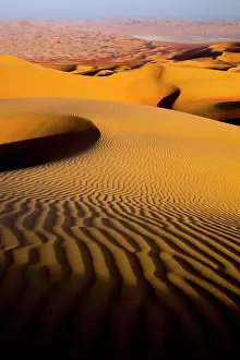 Middle East Prints: Sand dunes in Rub Al Khali Empty Quarter desert, Liwa, Abu Dhabi, UAE. February, 2014