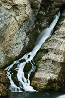 Waterfalls Prints: Savica waterfall (Slap Savica) Triglav National Park, Slovenia, August 2009