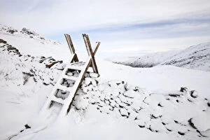 Bad Weather Gallery: Scandale Pass below Red Screes in the Lake District, England, UK. January 2012