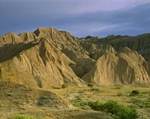 Images Dated 3rd November 2009: Semi desert with Badlands, border area to Azerbaidjan, Vashlovani National Park, Georgia
