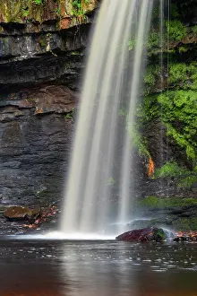 Photographic Effect Prints: Sgwd Gwladys waterfall / Lady Falls in late autumn