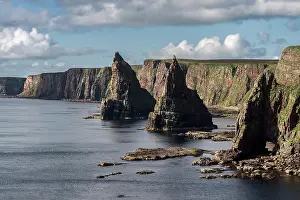 Highland Prints: Sheer cliffs and sea stacks at Duncansby Head