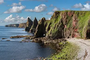 Highland Prints: Sheer cliffs and sea stacks at Duncansby Head