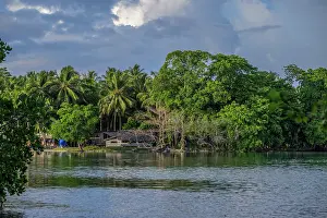 New Ireland Prints: A small coastal settlement in the Tsoi Island region