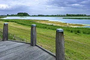 Netherlands Prints: Sophiapolder nature reserve and refuge for water birds near Oostburg