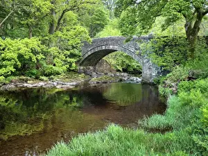 Bridges Prints: Stone bridge over River Stinchar, Carrick, Ayrshire, Scotland, UK. May, 2017