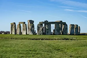 Monuments Prints: Stonehenge viewed from the Avenue in the northwest