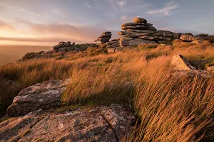 Stones Prints: Stowe's Hill bathed in late evening light