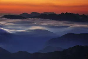 Images Dated 17th July 2009: Sunrise in the Julian Alps, viewed from Mount Kriz, Triglav National Park, Slovenia