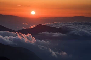 Images Dated 17th July 2009: Sunrise in the Julian Alps, viewed from Mount Kriz, Triglav National Park, Slovenia