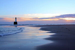 Tranquility Collection: Sunrise at Rattray Head Lighthouse, north-east Scotland, January 2014