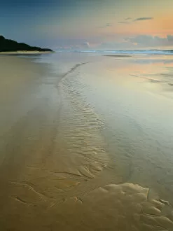 Sunrise at Seventy Five Mile Beach, Fraser Island UNESCO World Heritage Site. Queensland