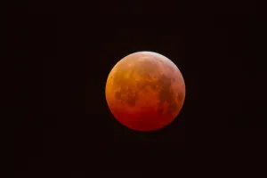 Super Blood Wolf Moon or Blood Moon Eclipse so called because a Lunar eclipse is appearing