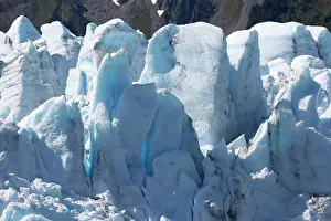 Glacier Prints: Tidewater front of the Bainbridge Glacier, Prince William Sound, Alaska, USA. July, 2015