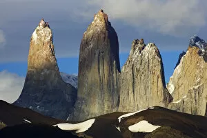 Majestic Collection: Torres del Paine rock towers, Torres del Paine National Park, Patagonia, Chile
