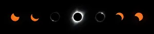 Natural Phenomenon Prints: Total eclipse of the sun, viewed from near the center of the path of totality