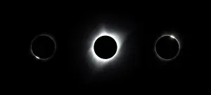 Natural Phenomenon Prints: Total eclipse of the sun, viewed from near the center of the path of totality