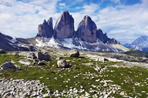 Images Dated 2nd July 2009: Tre Cime di Lavaredo, Sexten Dolomites, South Tyrol, Italy, Europe, July 2009