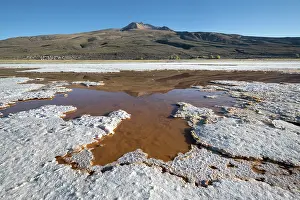Altitude Prints: Tunupa volcano and saline lake