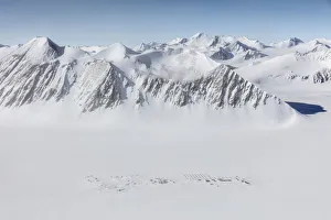 Images Dated 16th November 2016: Union Glacier camp, aerial view of camp, Antarctica