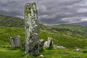 Monuments Prints: Uragh stone circle, Inchiquin Lake