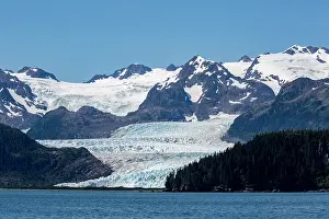 Glacier Prints: View of the Bainbridge Glacier, Prince William Sound, Alaska, USA. July, 2015