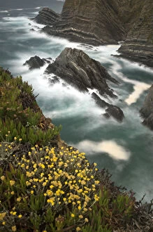 View from cliffs, Cabo Sardo (Cape) Alentejo, Natural Park of South West Alentejano