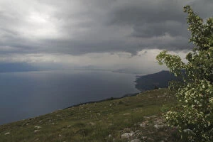 Wild Wonders of Europe 3 Collection: View of Lake Ohrid from Mount Baba, Galicica National Park, Macedonia, June 2009