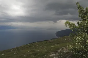 Macedonia Prints: View of Lake Ohrid from Mount Baba, Galicica National Park, Macedonia, June 2009