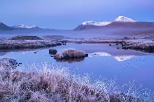 Cold Weather Prints: View of Lochan na h-Achlaise and the Black Mount