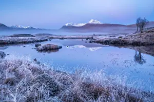 Cold Weather Prints: View of Lochan na h-Achlaise and the Black Mount