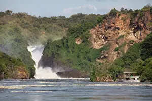 Waterfall Prints: View looking towards Murchison Falls on the Nile river