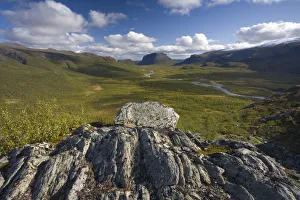 Images Dated 6th September 2008: View from Lulep Spadnek looking south towards Tjahkkelij, Nammatj mountain in the distance