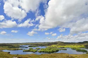 Images Dated 3rd July 2012: A view over the oak (Quercus petraea) covered islands of Loch Beannach