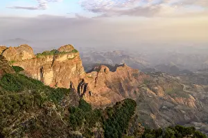 Upland Prints: View over the Simien Mountains at sunrise