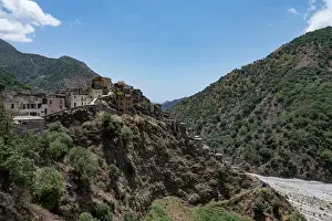 Italy Prints: Village of Roghudi Vecchio abandoned in the 1970's due to devastating flooding