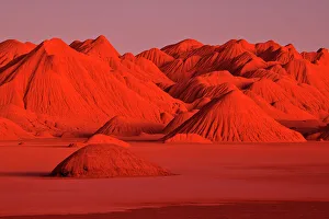 Andes Gallery: Vivid sunset over mountains at Valle de la Luna near Cusi Cusi village, Jujuy, Argentina