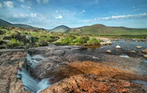 Mountain Gallery: Waterfall on Annalong River, flowing through Mourne Mountains