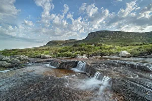 Down Prints: Waterfall on Annalong River, flowing through Mourne Mountains