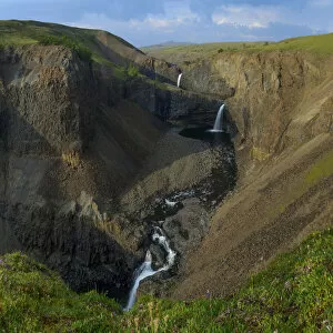Images Dated 25th July 2014: Waterfall in Putoransky State Nature Reserve, Putorana Plateau, Siberia, Russia