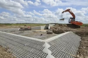 Images Dated 1st July 2011: Wetland habitat creation for the RSPB by Breheny Civil Engineers at Bowers Marsh RSPB Reserve